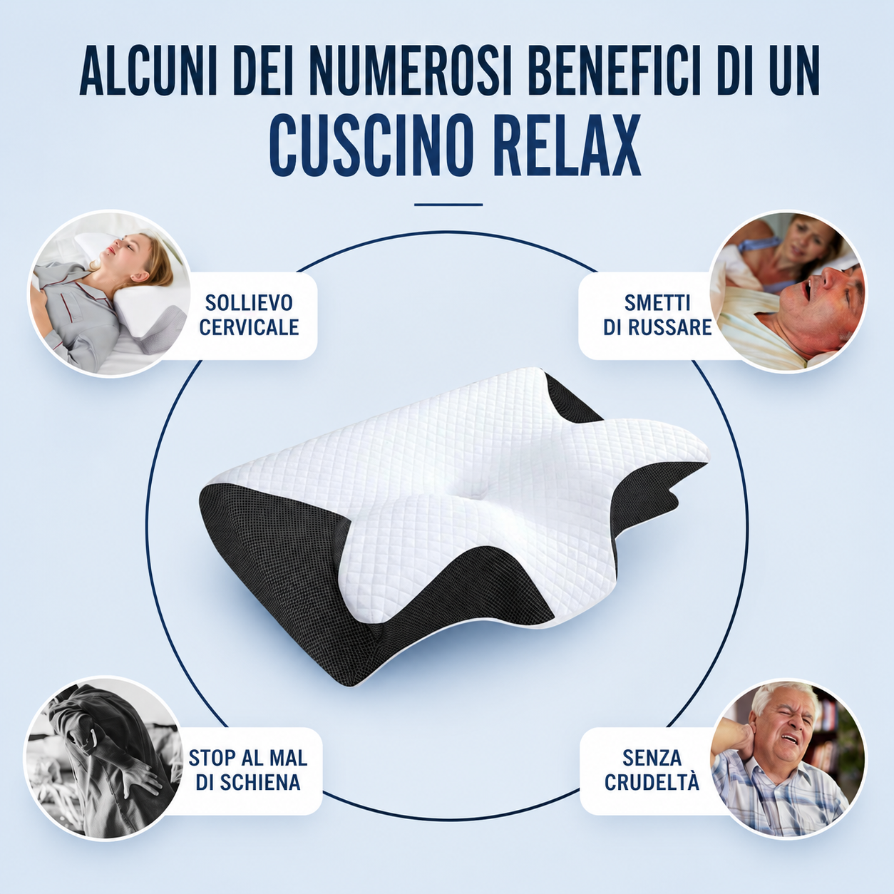 Il cuscino che allevia il dolore cervicale correggendo la postura durante il sonno