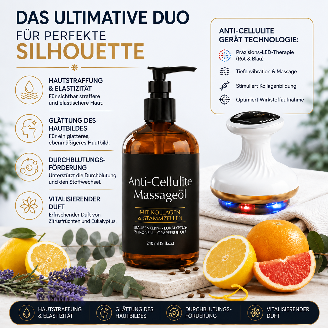 Celluva - Cellulite Massage-Öl