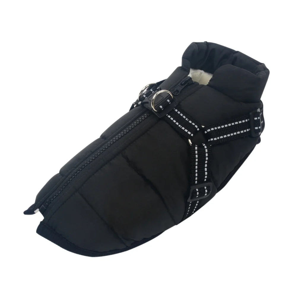 Veste d'hiver Novaelia™  imperméable avec harnais intégré pour chien