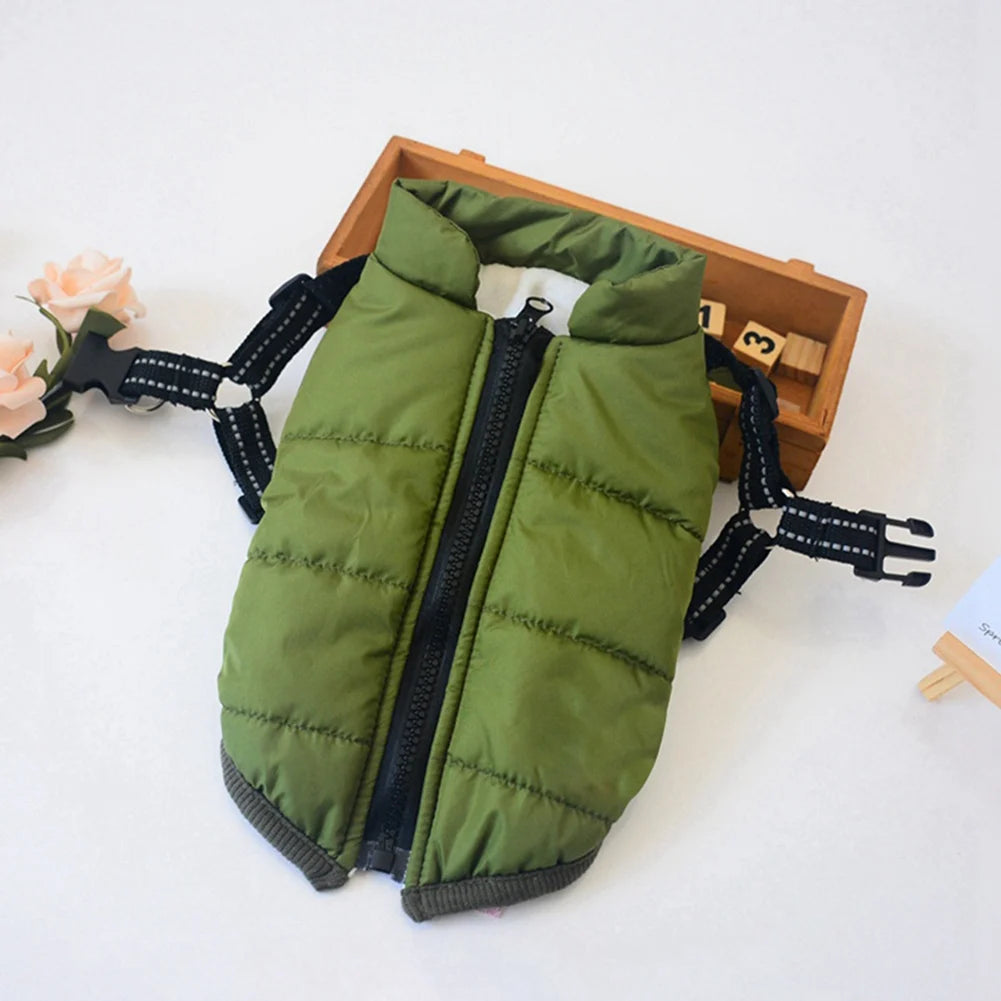 Veste d'hiver Novaelia™  imperméable avec harnais intégré pour chien