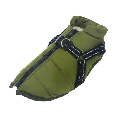 Veste d'hiver Novaelia™  imperméable avec harnais intégré pour chien