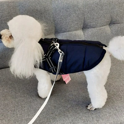 Veste d'hiver Novaelia™  imperméable avec harnais intégré pour chien