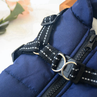 Veste d'hiver Novaelia™  imperméable avec harnais intégré pour chien