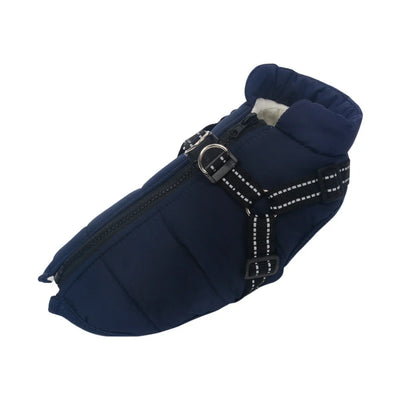 Veste d'hiver Novaelia™  imperméable avec harnais intégré pour chien
