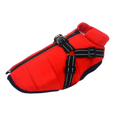 Veste d'hiver Novaelia™  imperméable avec harnais intégré pour chien